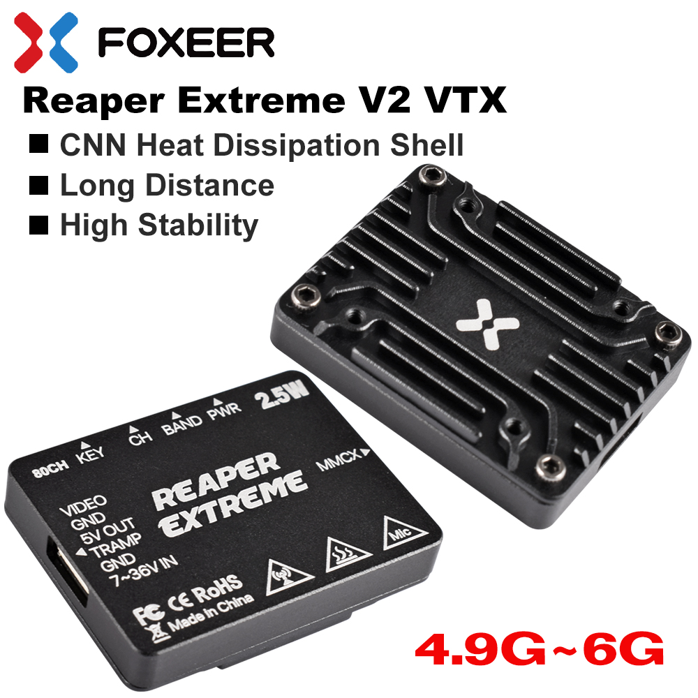 Foxeer 5.8G Reaper Extreme V2  - Foxeer Reaper Extreme 2.5W Vtx recension och pris