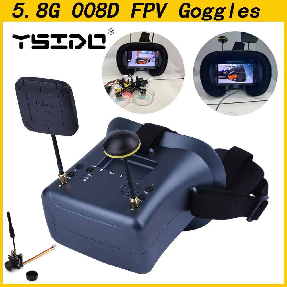 008D 5.8G 40CH 4.3 Inch 800*48 - Skyzone Sky04O Pro Fpv Goggles recension och pris